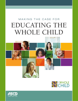 Making the Case for Educating the Whole Child