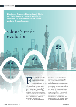 China`s trade evolution - GTB