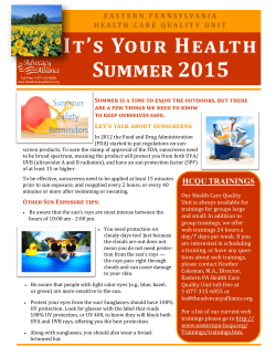 Summer 2015 - Eastern PA HCQU