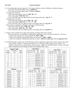 Practice Final Key - CS-CSIF