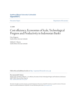 Cost efficiency, Economies of Scale, Technological