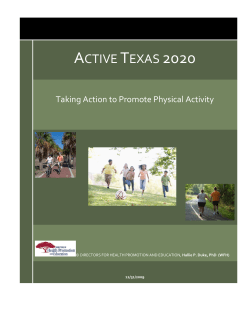 Active Texas 2020 - University of Texas School of Public Health