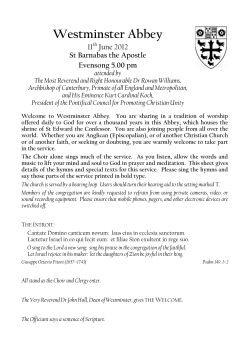 The Order of Service