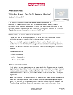 TLL Antihistamines for Allergic Rhinitis.pages