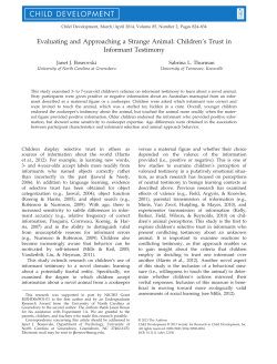 Evaluating and Approaching a Strange Animal