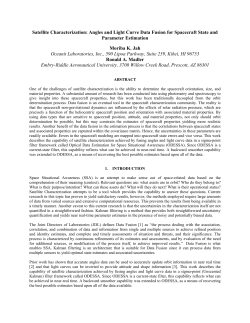 Satellite Characterization: Angles and Light Curve Data Fusion for