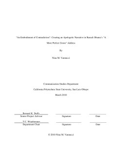 "An Embodiment of Contradiction": Creating an Apologetic Narrative