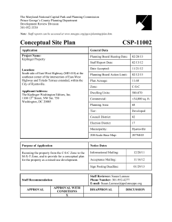 Conceptual Site Plan CSP