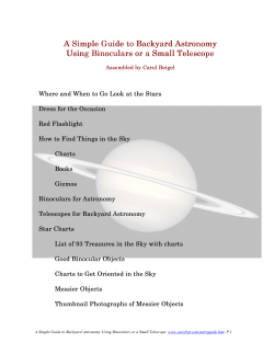 A Simple Guide to Backyard Astronomy