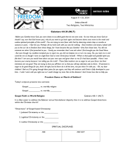 Sermon Notes - Christ Church