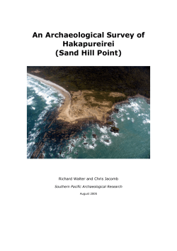 Sand Hill Point - University of Otago