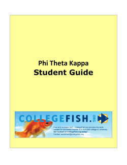 CollegeFish.org Student FAQ and Quick Start Guide