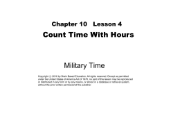 Count Time With Hours Military Time