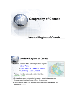 Lowland Regions of Canada