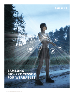 Samsung Bio-Processor for Wearables