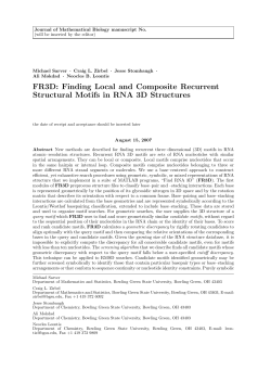 FR3D: Finding Local and Composite Recurrent