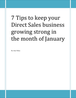 7 Tips to keep your Direct Sales business