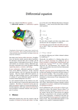 Differential equation - Free