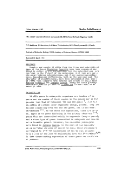 The primary structure of oocyte and somatic 5S rRNAs from the