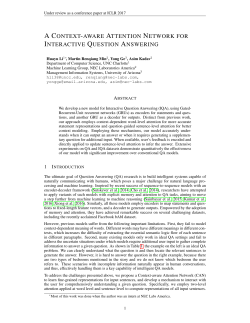 a context-aware attention network for interactive question answering