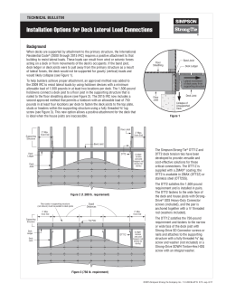 Deck Lateral Load Connections