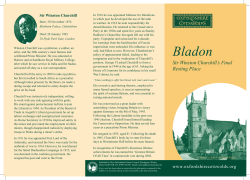 Bladon leaflet - Oxfordshire Cotswolds