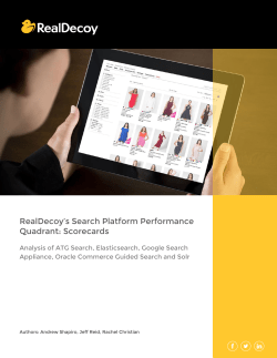 RealDecoy`s Search Platform Performance Quadrant: Scorecards