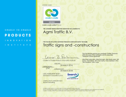 Agmi Traffic B.V. Traffic signs and