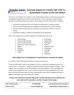 Associate Degree for Transfer (AA-T/AS