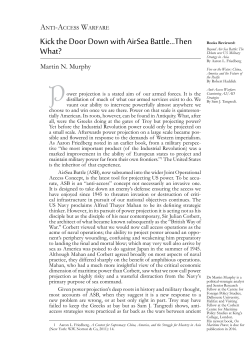 Kick the Door Down with AirSea Battle...Then What?