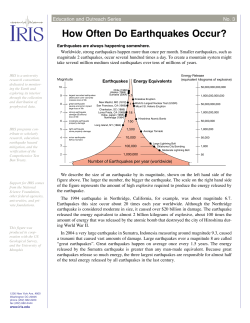 How Often Do Earthquakes Occur?