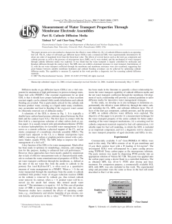 Measurement of Water Transport Properties Through Membrane