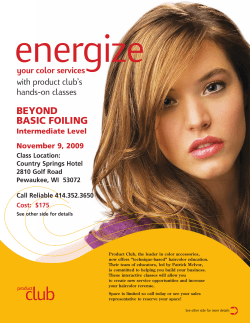 BEYOND BASIC FOILING