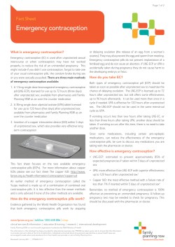 Emergency contraception