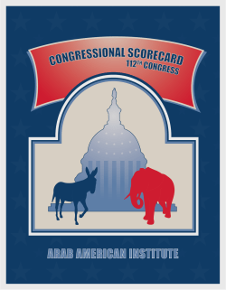 CONGRESSIONAL SCORECARD ARAB AMERICAN INSTITUTE