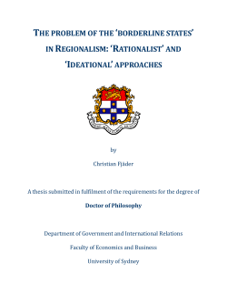 in regionalism:`rationalist`and `ideational`approaches