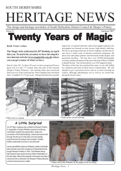 Heritage News 25 - South Derbyshire District Council
