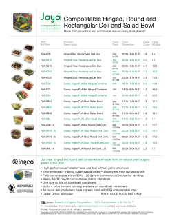 Compostable Hinged, Round and Rectangular Deli