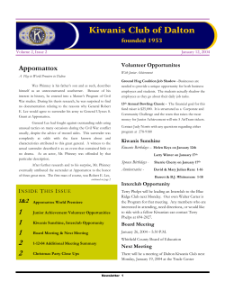 Appomattox - Kiwanis Club of Dalton