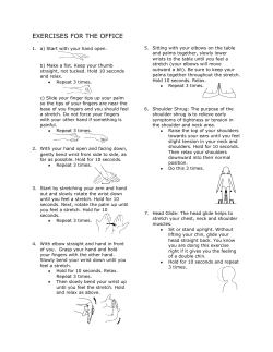 EXERCISES FOR THE OFFICE