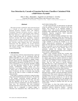 Face Detection by Cascade of Gaussian Derivates