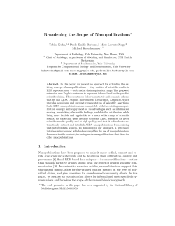 Broadening the Scope of Nanopublications