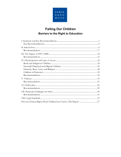 Failing Our Children