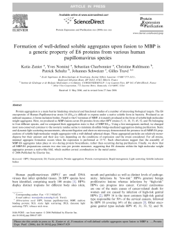 Formation of well-defined soluble aggregates upon fusion to MBP is