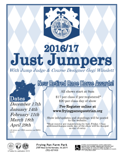 prizelist - Equestrian Friends of Frying Pan Farm Park