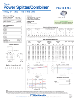 datasheet - Mini Circuits