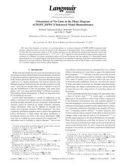 Orientation of Tie-Lines in the Phase Diagram