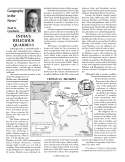 india`s religious quarrels