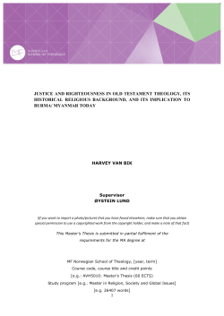 justice and righteousness in old testament