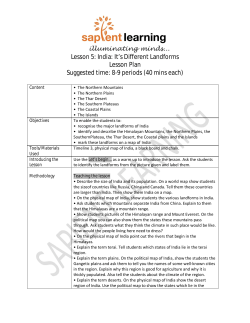 5. India its different landforms